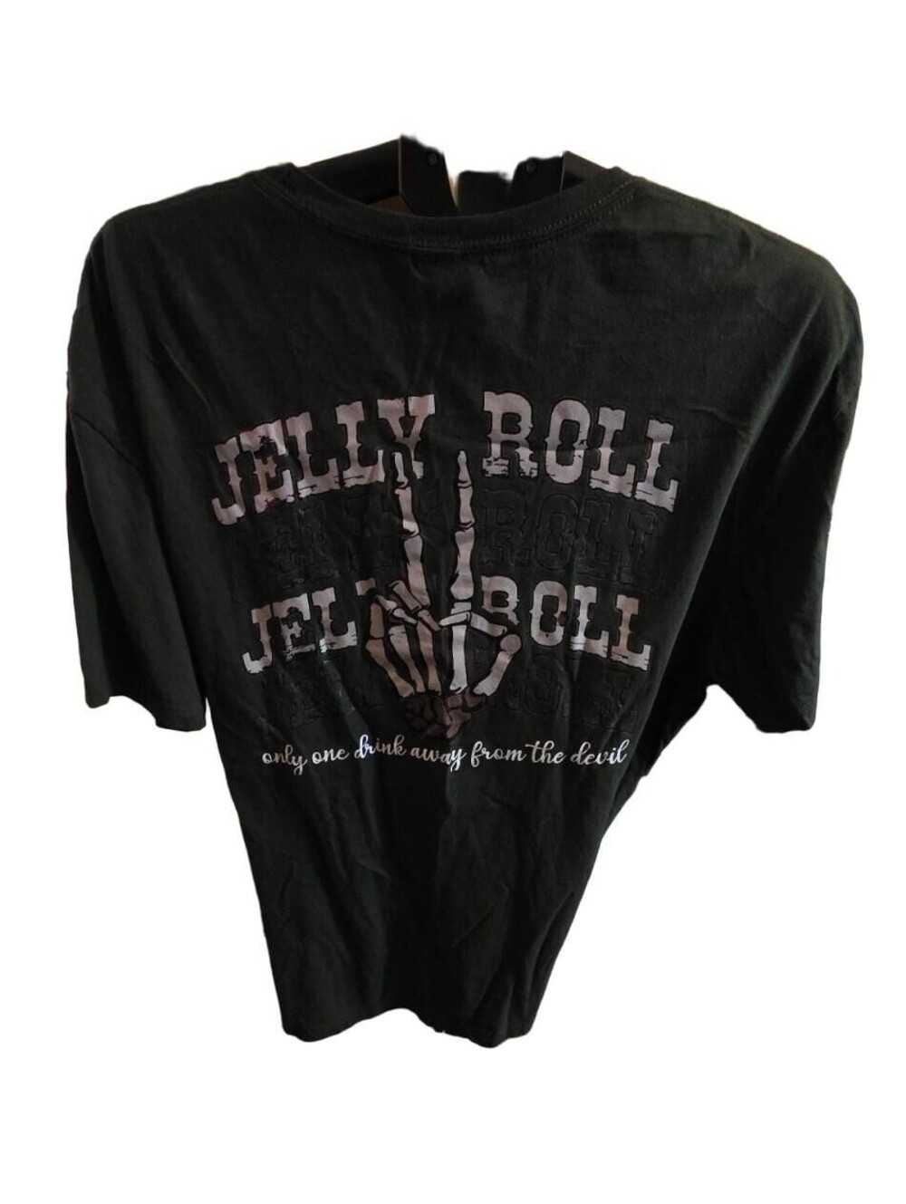 Jelly Roll Green Graphic T-Shirt Only One Drink Away From The Devil